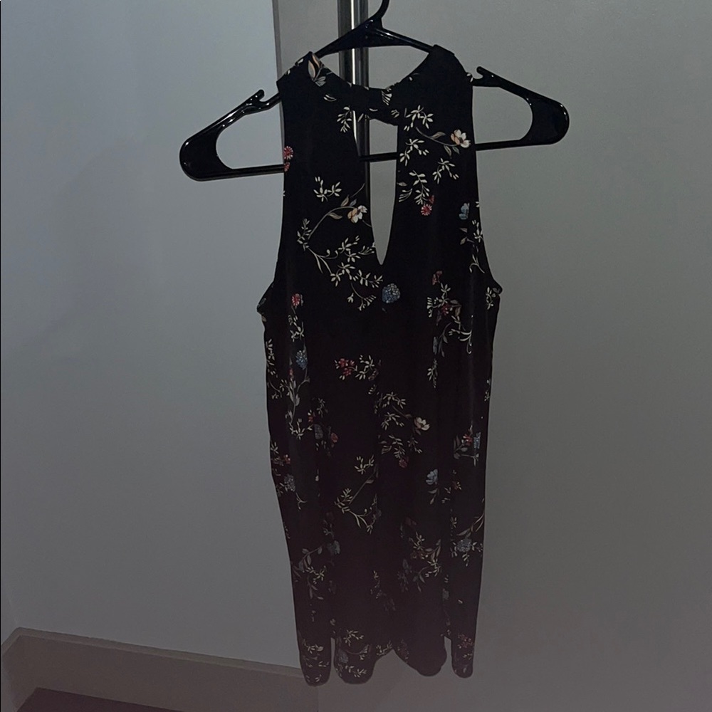 Soprano Black Sheath High Neck Dress